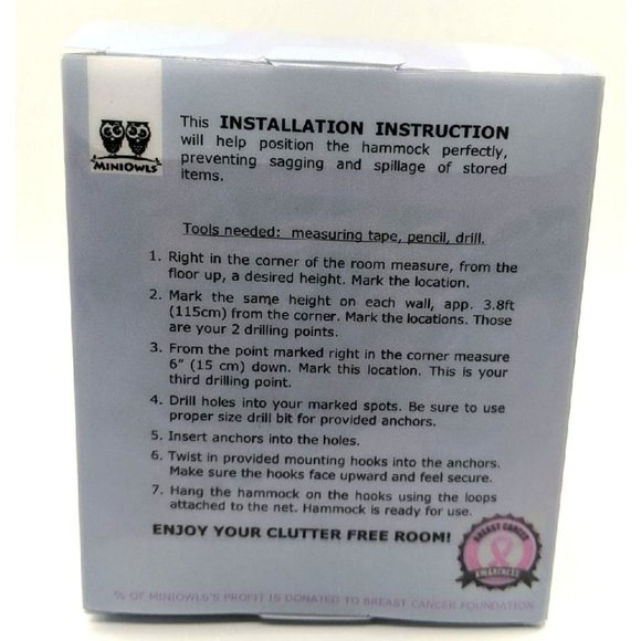 MiniOwls XL Storage Hammock Stuffed Toys - Picture 2 of 2